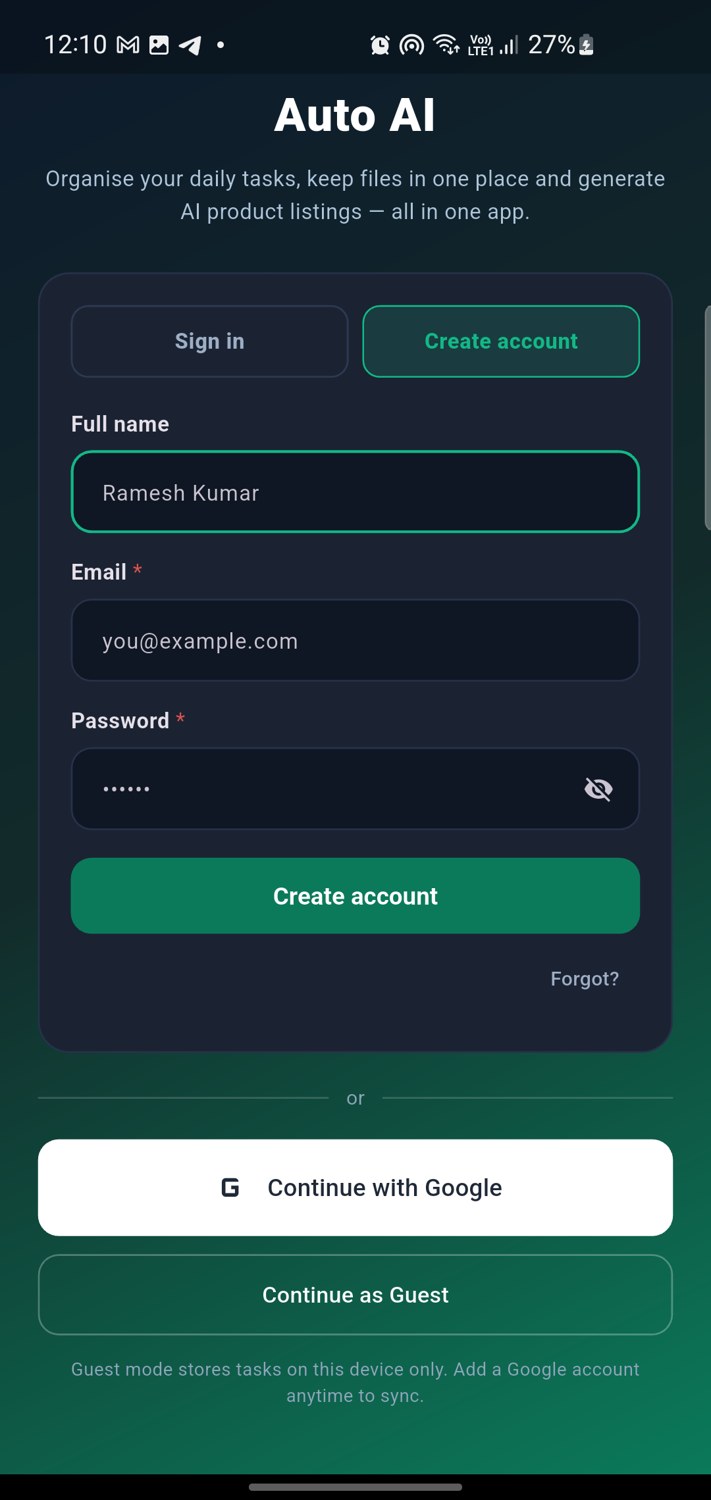Auto AI app